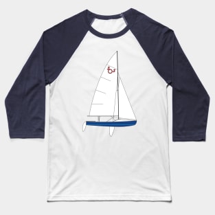 International 505 Sailboat Baseball T-Shirt